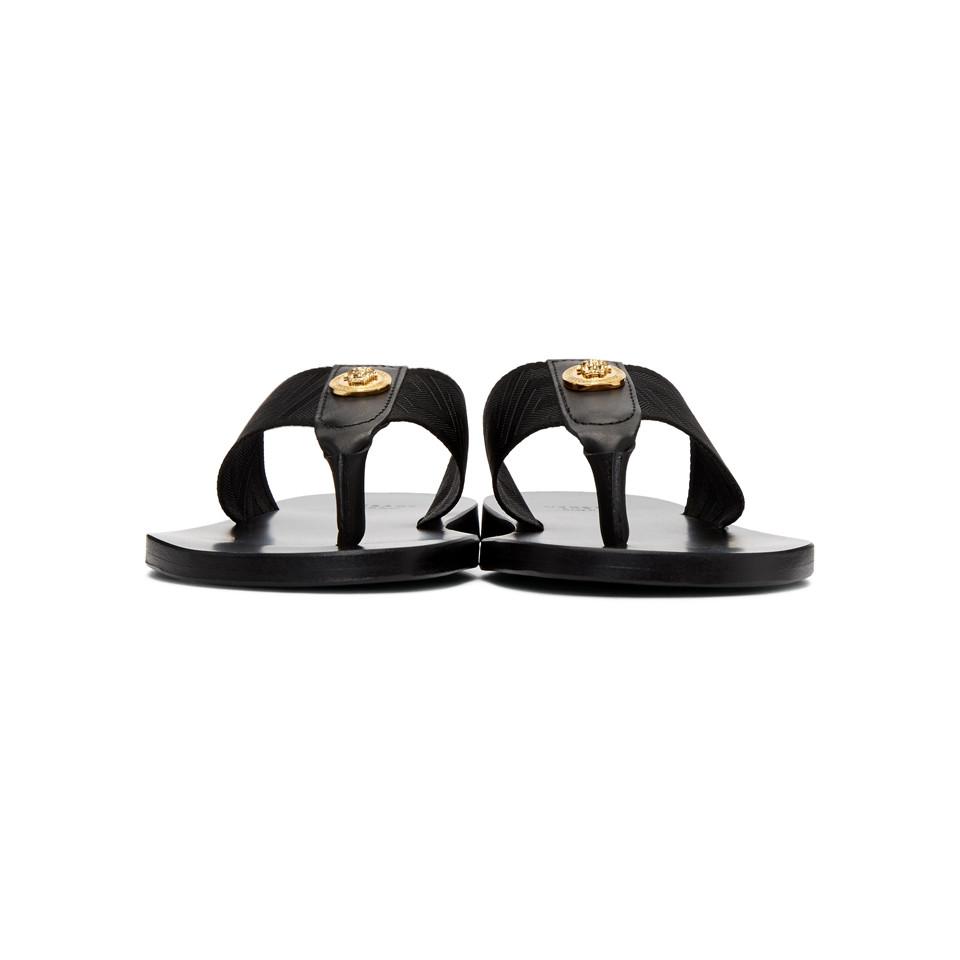 versace thong sandals mens