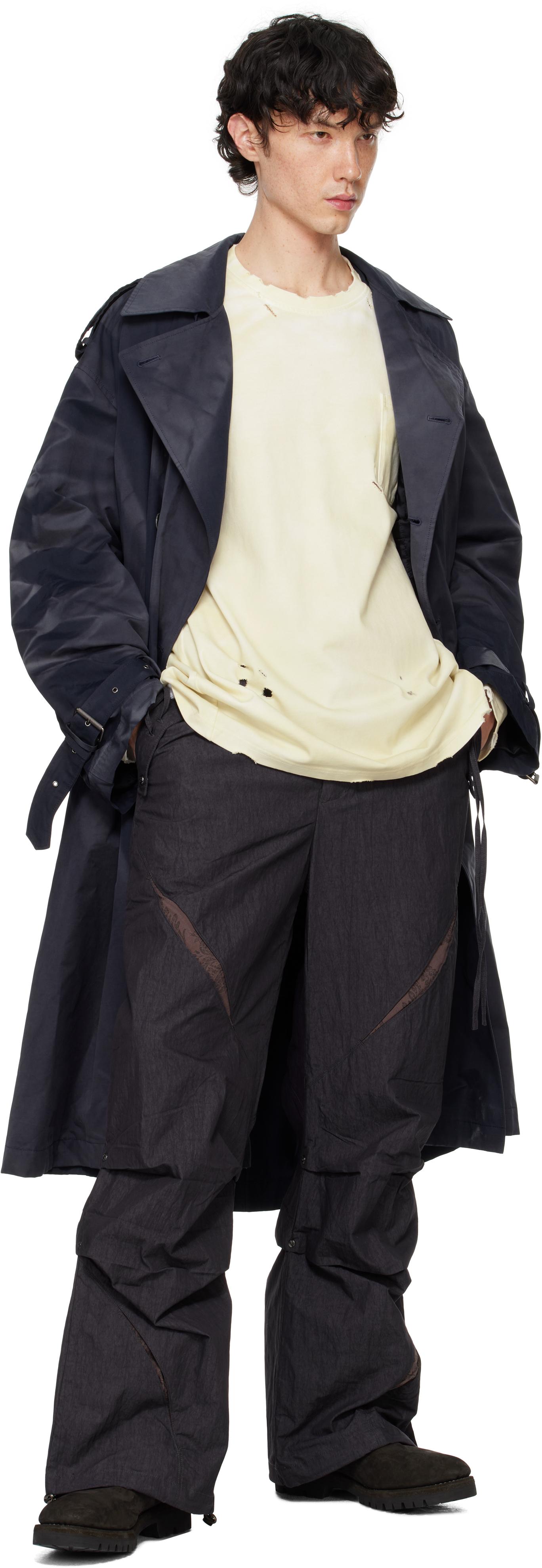 Professor.E Parachute Worker Trousers in Black for Men | Lyst