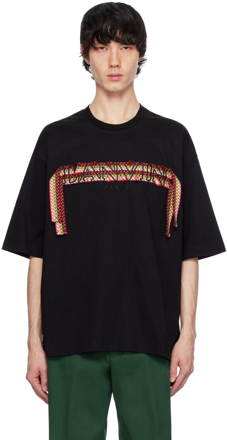 Lanvin メンズ ブラック Curb Lace Tシャツ Tシャツ
