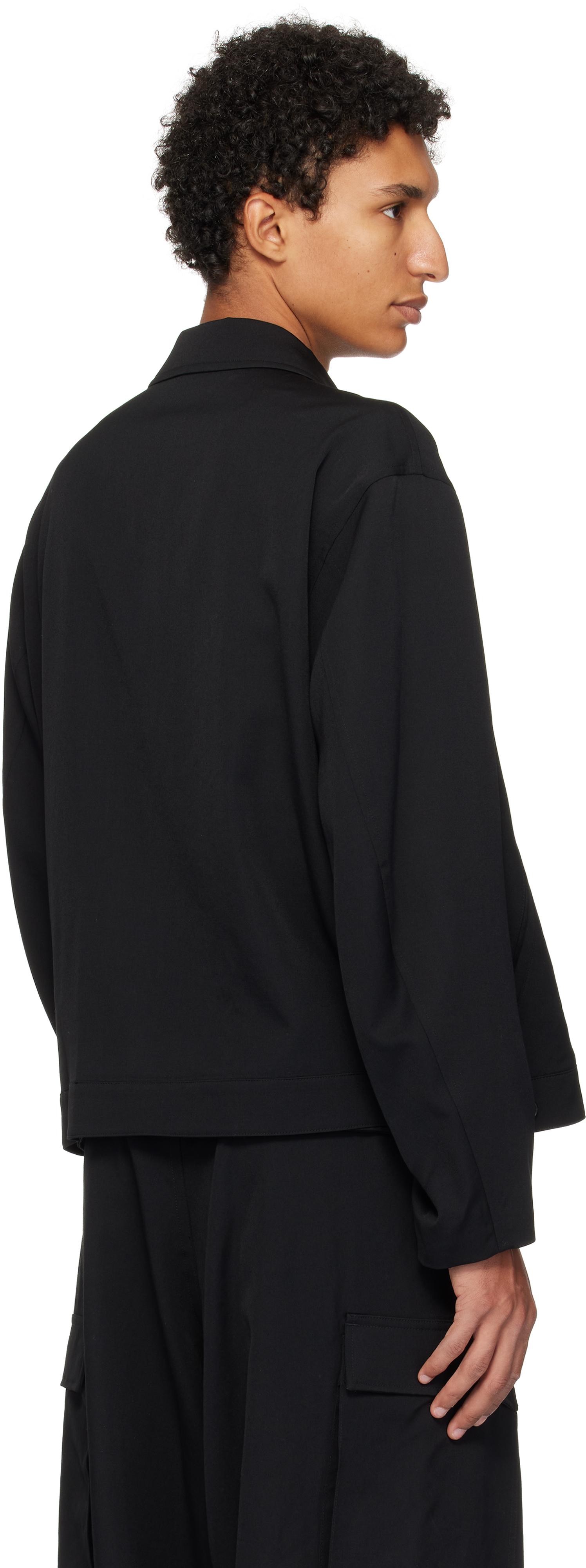 Y's for men Wool Gabardine Jacket in Black for Men | Lyst Canada