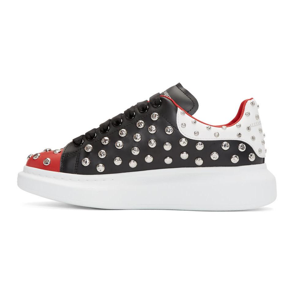 McQueen Black And Red Oversized Sneakers for Men | Lyst