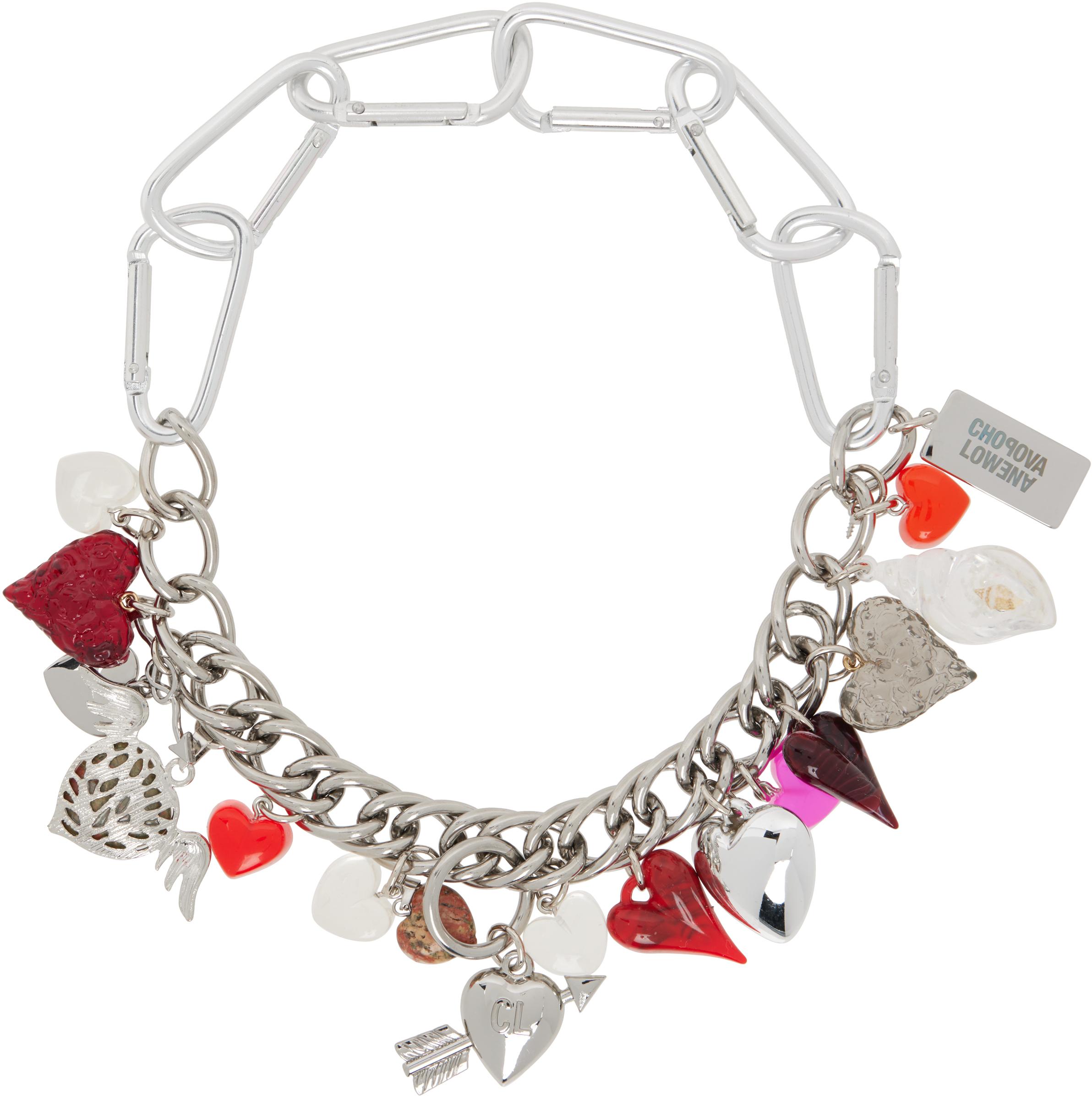 Chopova Lowena Romance Carabiner Necklace in Red for Men | Lyst