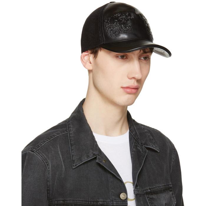 gucci tiger hat black
