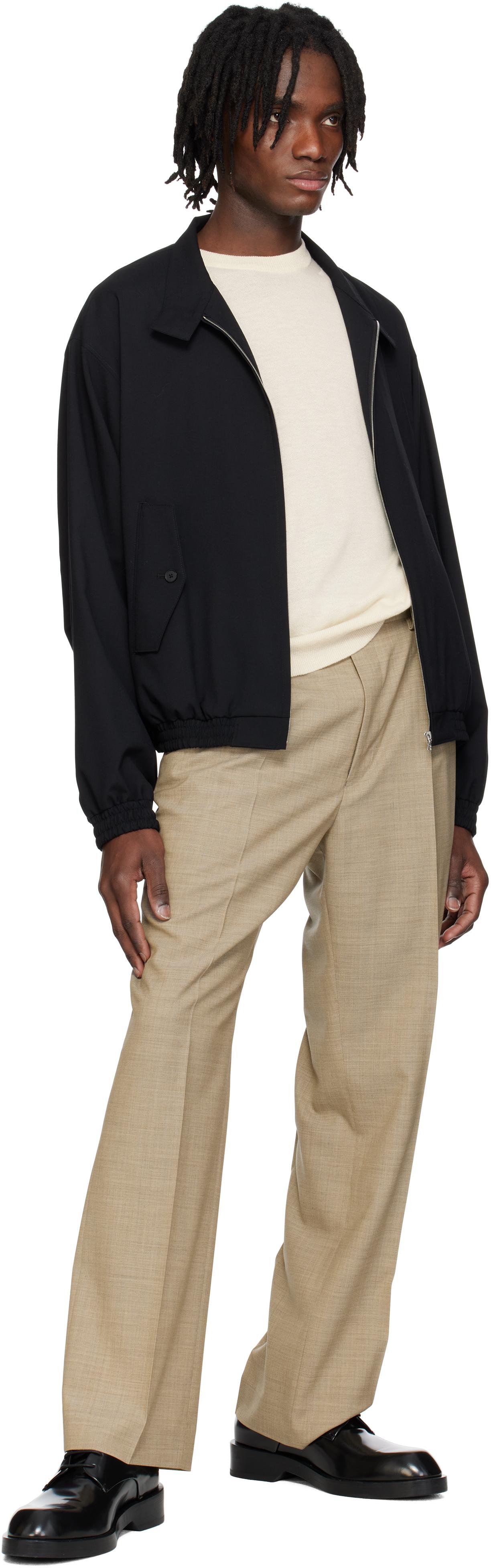 AURALEE Super Fine Tropical Wool Trousers in Natural for Men | Lyst