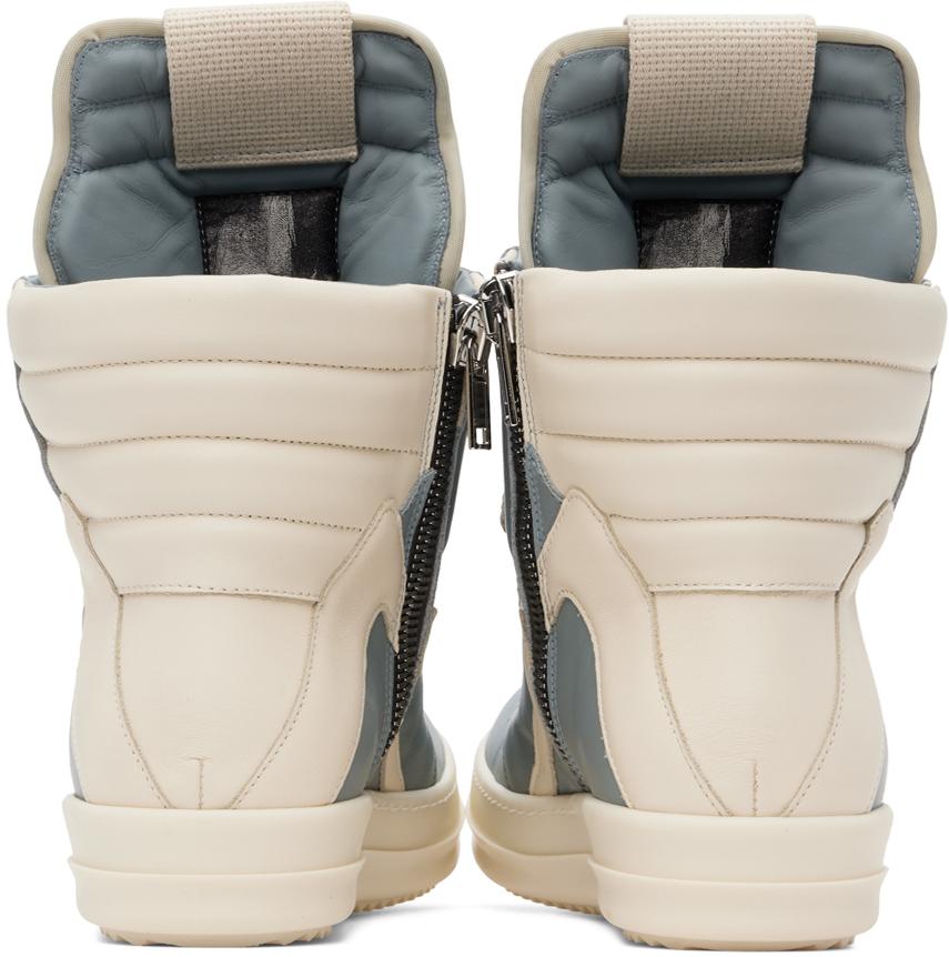 靴 Rick Owens Jumbolaced Geobasket high-top Rick Owens Off-White Jumbo Laced Geobasket Sneakers Rick Owens