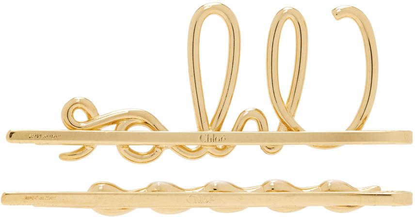 Chloé The Iconic Hair Clips, Yellow 25269430_55502345_600.jpg main image 4