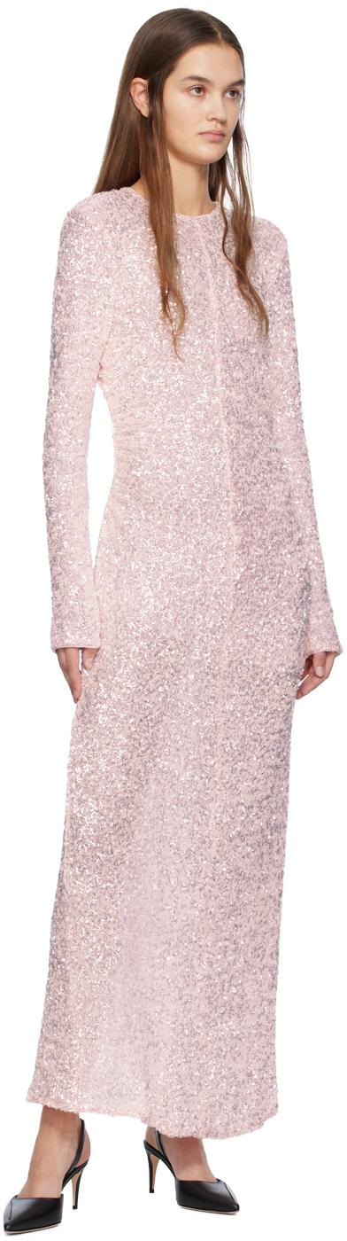 ganni pink sequin dress Rent Ganni Pink Dress UK 8