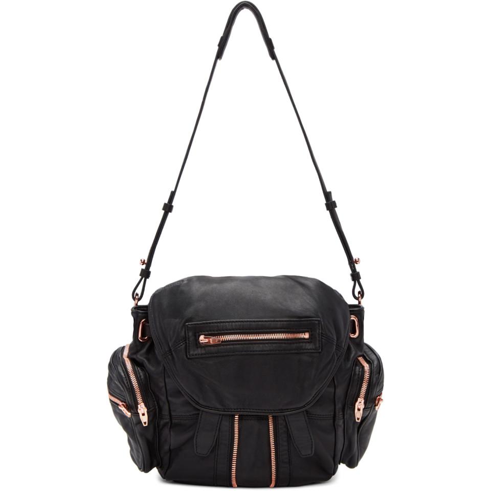 Alexander Wang Black & Rose Gold Mini Marti Backpack | Lyst Australia