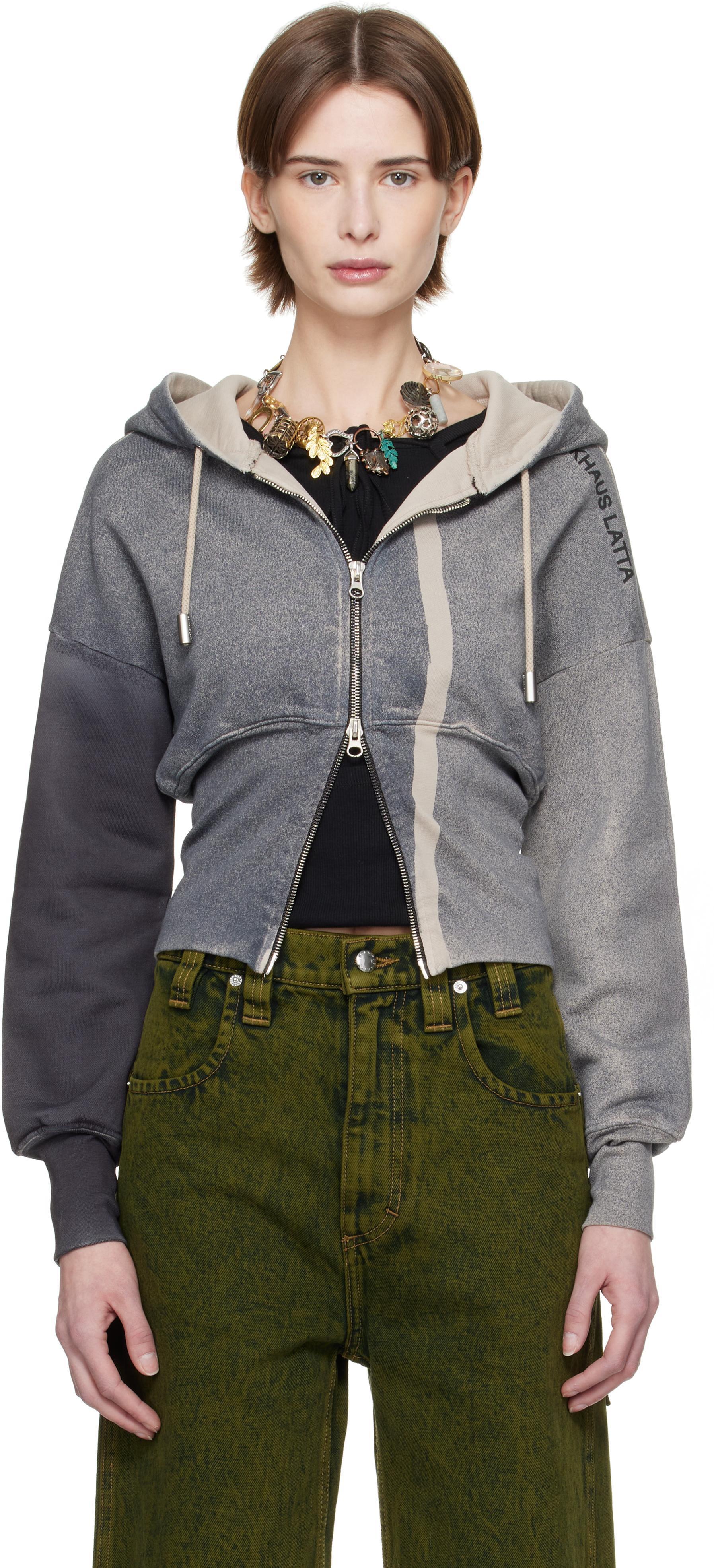 【mh】eckhaus latta 染めパーカー eckhaus latta 染めパーカー