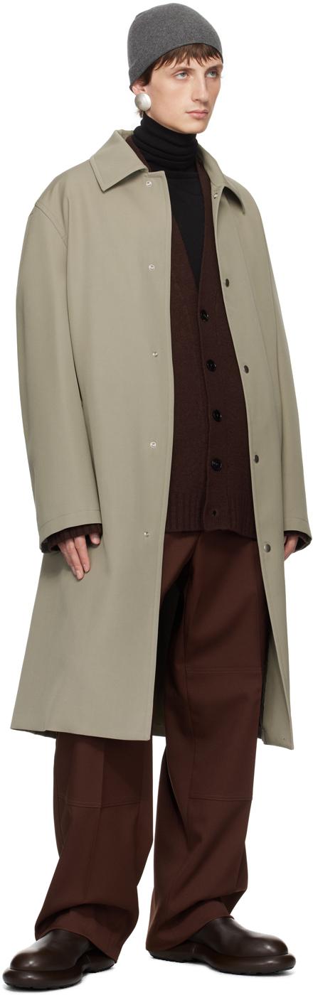 Jil Sander メンズ ブラウン クリース トラウザーズ パンツ 