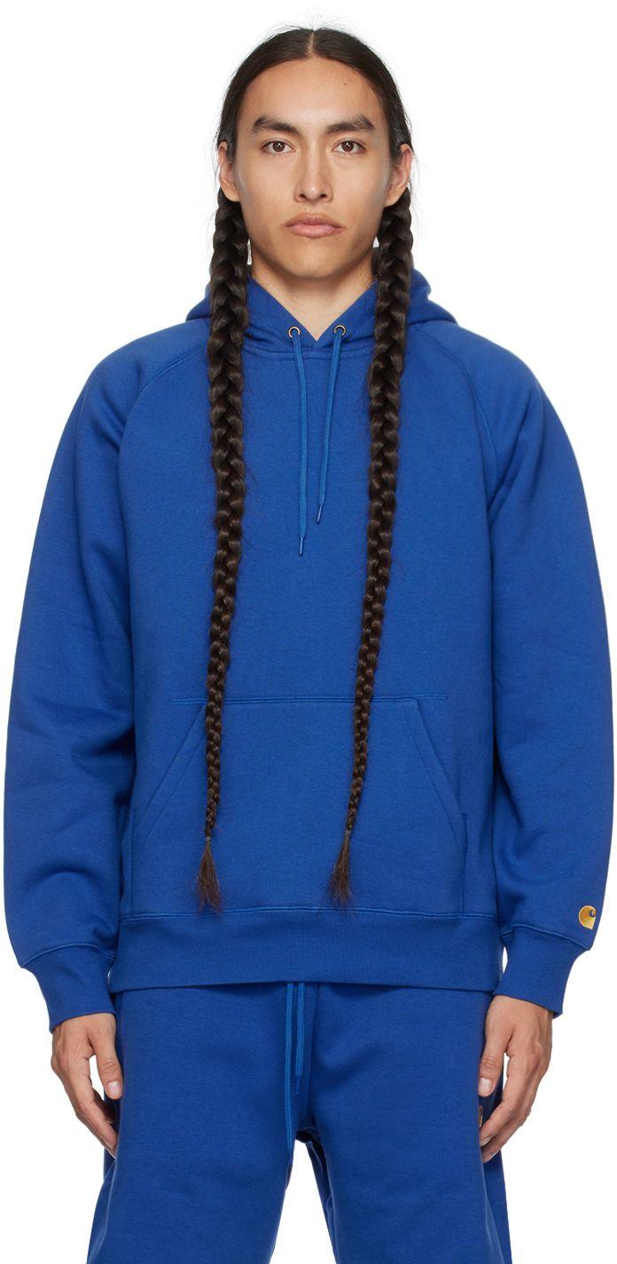 Carhartt WIP Blue Chase Hoodie for Men | Lyst