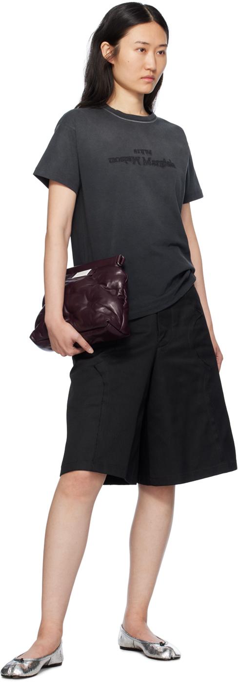 Maison Margiela レディース ブラック シルバー Tabi Broken Mirror  