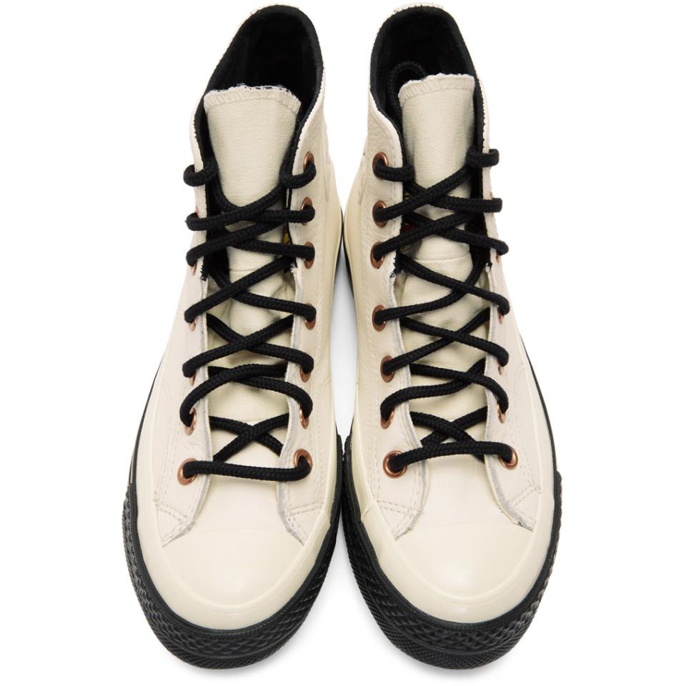 Converse Leather Off-white Gore-tex Chuck 70 Hi Sneakers for Men | Lyst