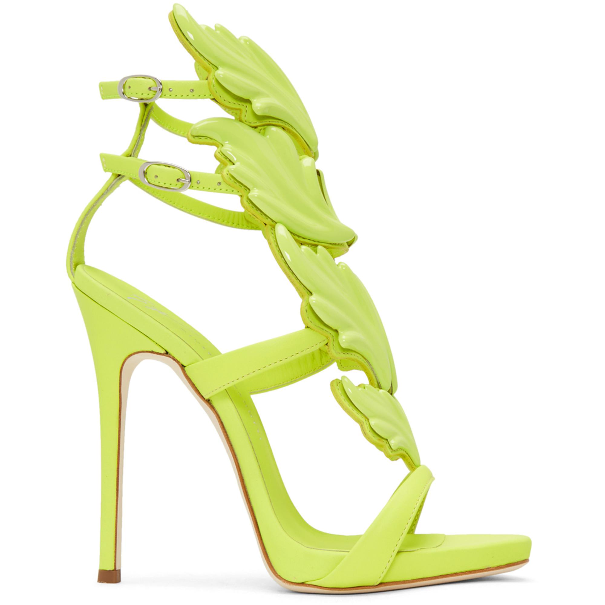 Green Coline Wings Sandals - Lyst