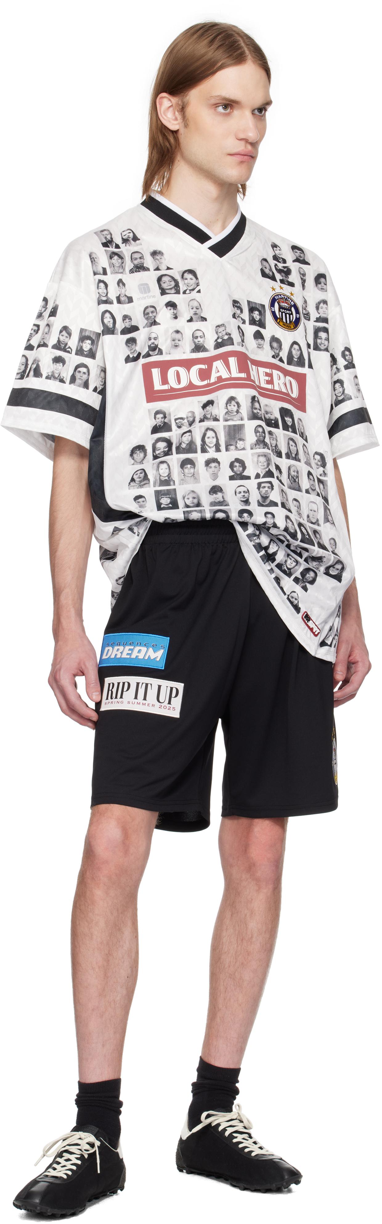 Martine Rose Printed 'Local Hero' Football Jersey in White for Men
