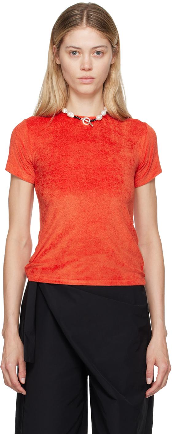 BASERANGE レッド Omo Tシャツ Baserange レッド Omo Tシャツ オレンジ | Lyst