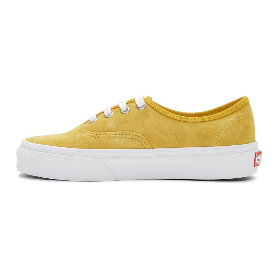yellow suede vans