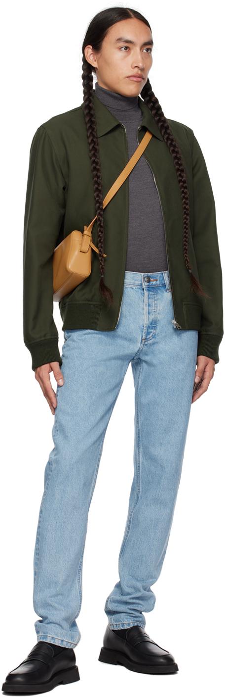 A.P.C. メンズ ブラック ーン Sutherland Brodé ジャケット A.P.C. メンズ ブラック ーン Sutherland Brodé ジャケット