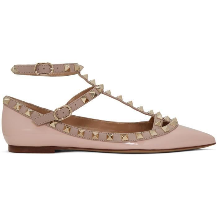 valentino gold flats