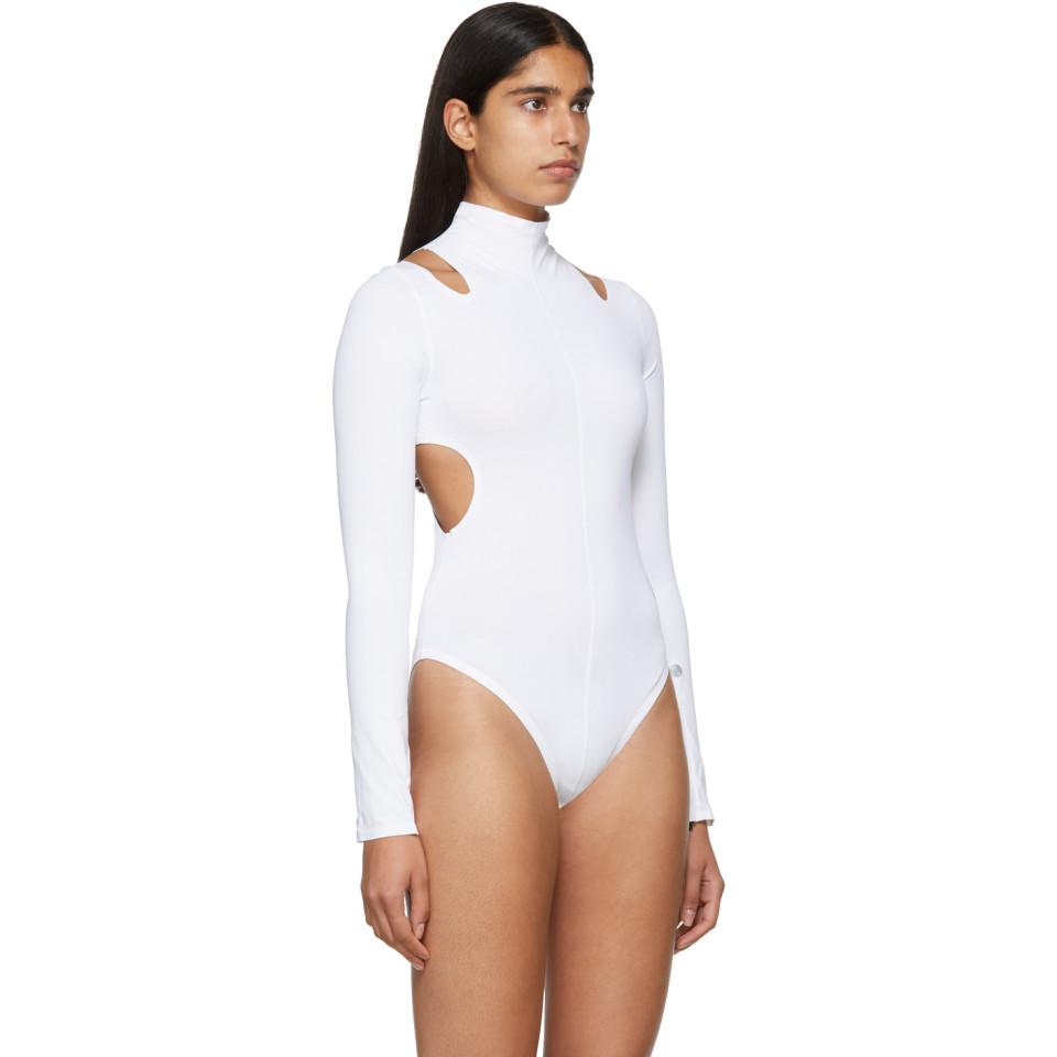 Nike Synthetic White City Ready Bodysuit - Lyst