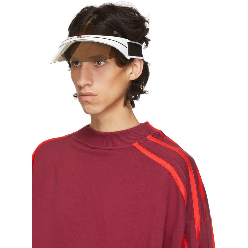 dior visor silver