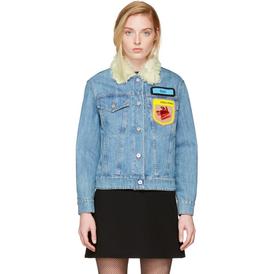 miu miu denim jacket