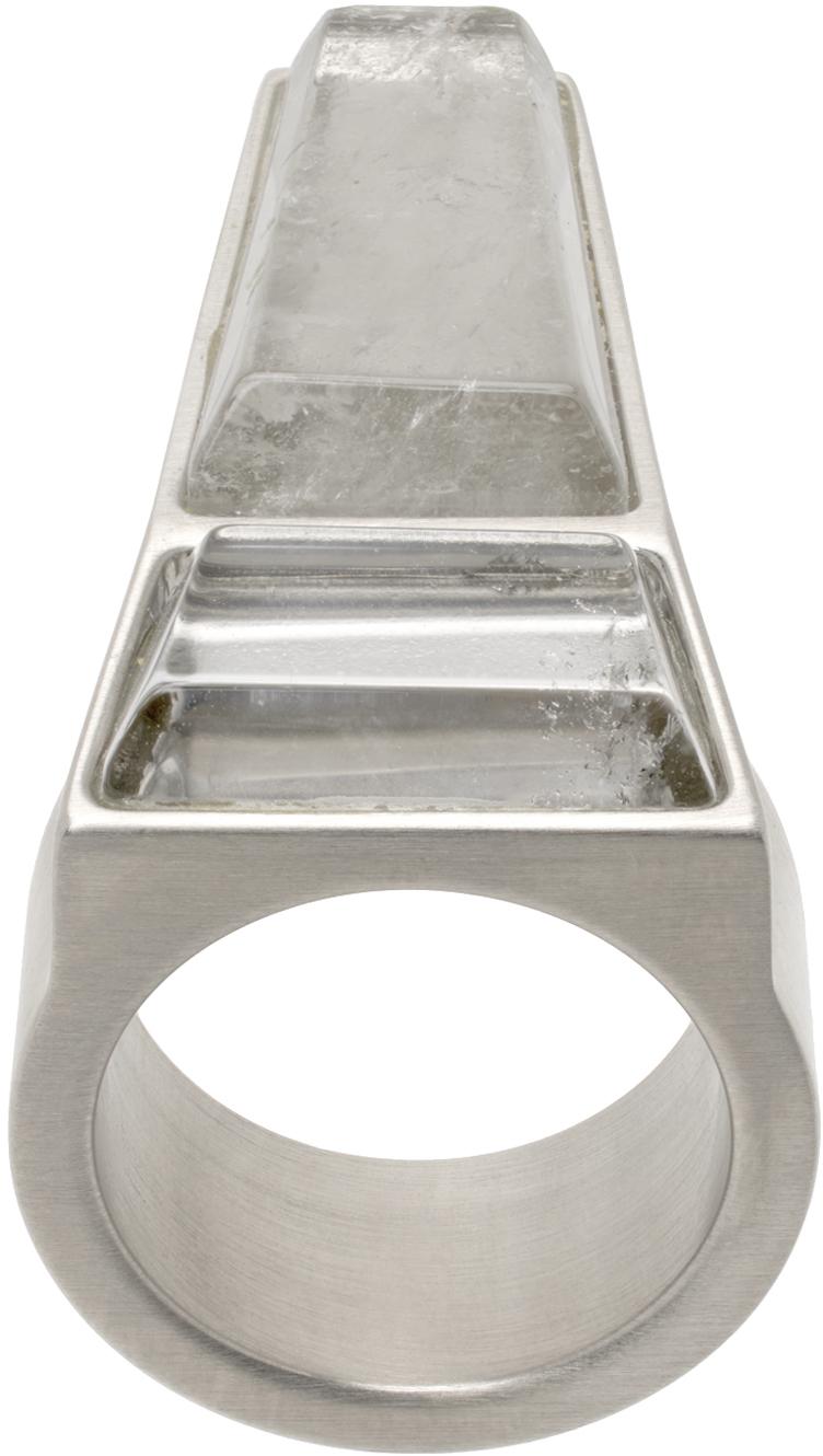 Rick Owens Silver Grill Thumb Ring