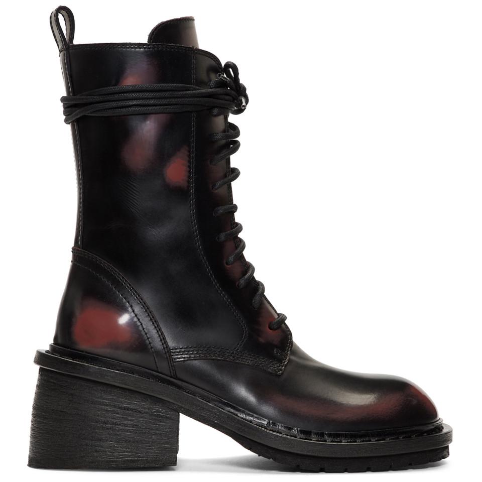 ann demeulemeester combat boots