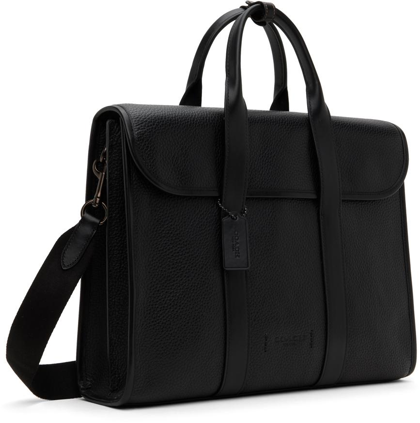 COACH Gotham Portfolio Faux Leather Bag in Black for Men | Lyst
