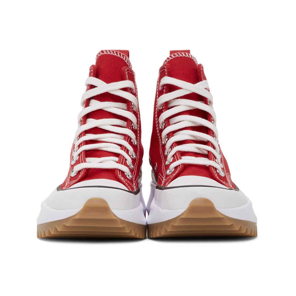 Converse Red Run Star Hike High-top Sneakers | Lyst