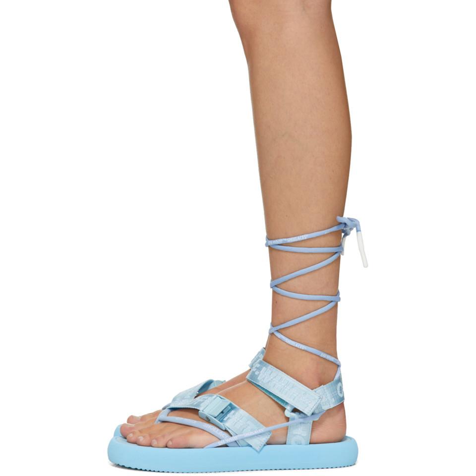 off white multi strap sandals