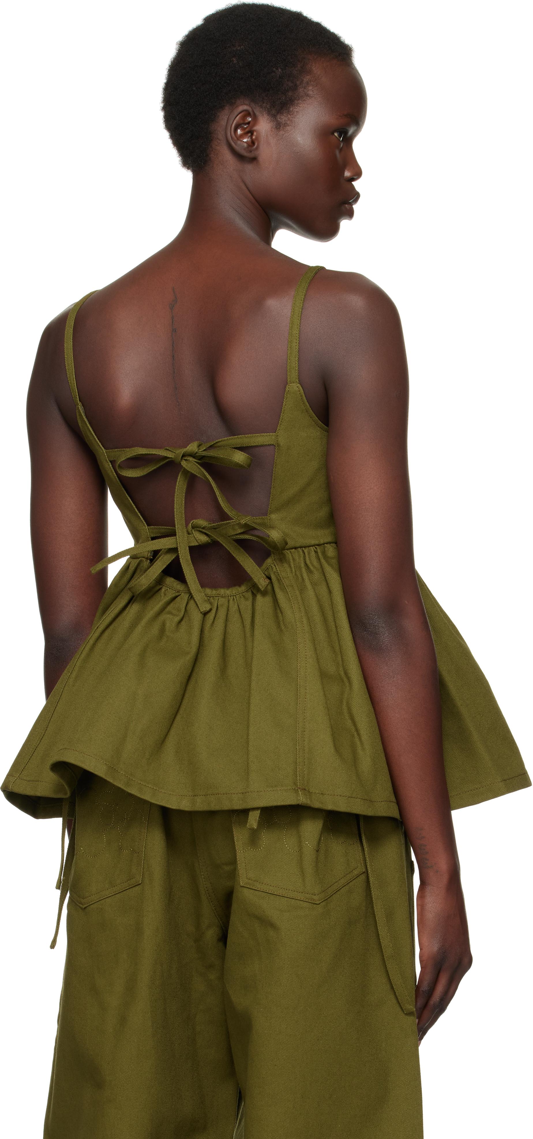 cecilie-bahnsen-Olive-Green-