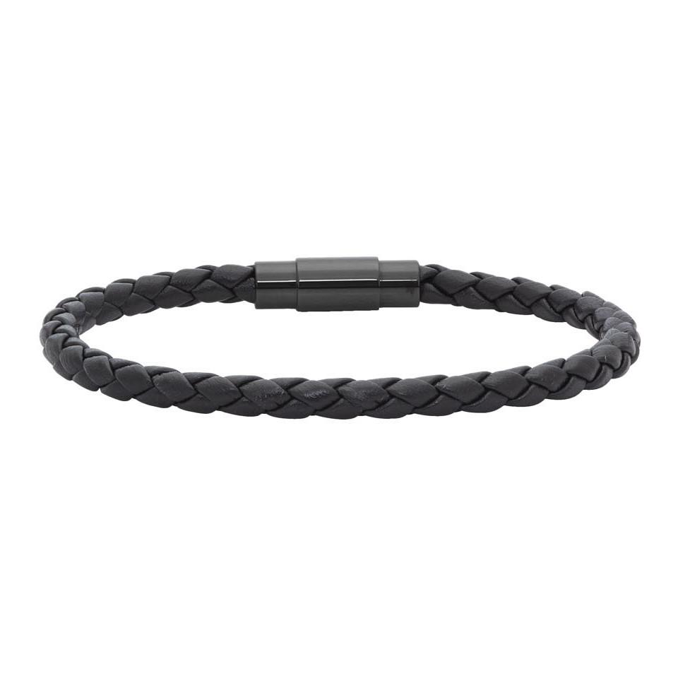 boss blaine leather bracelet