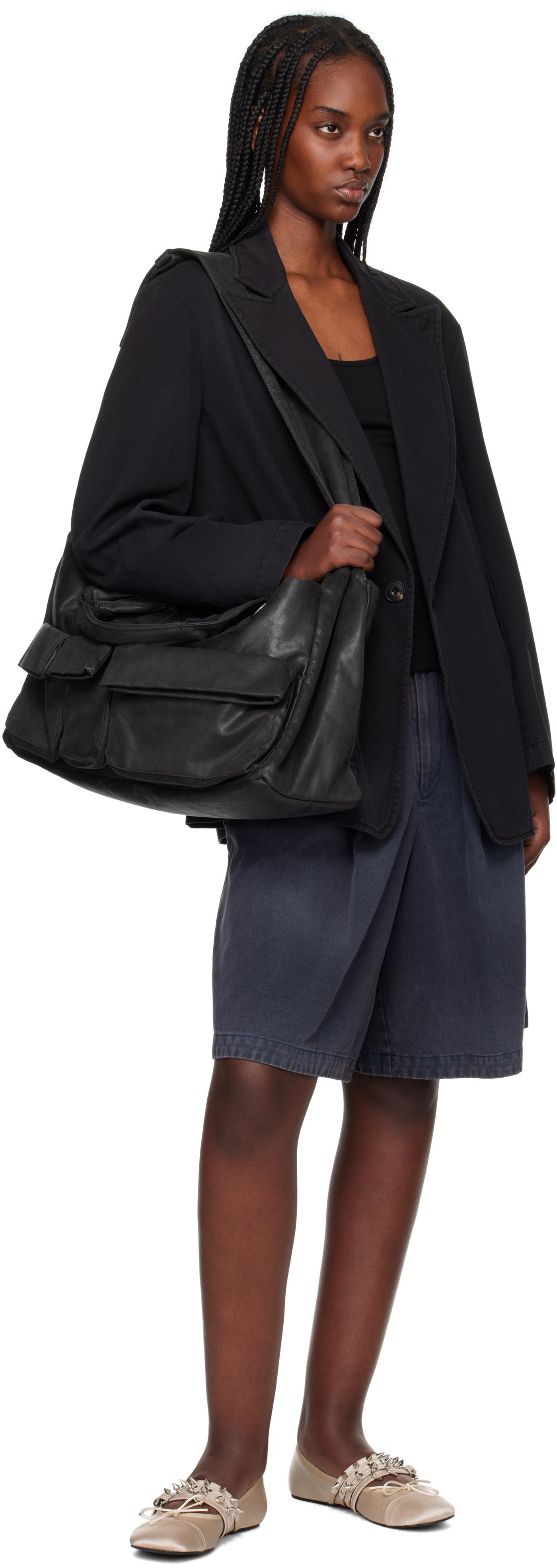 OPEN YY Oil Skin Venti Satchel in Black | Lyst Canada