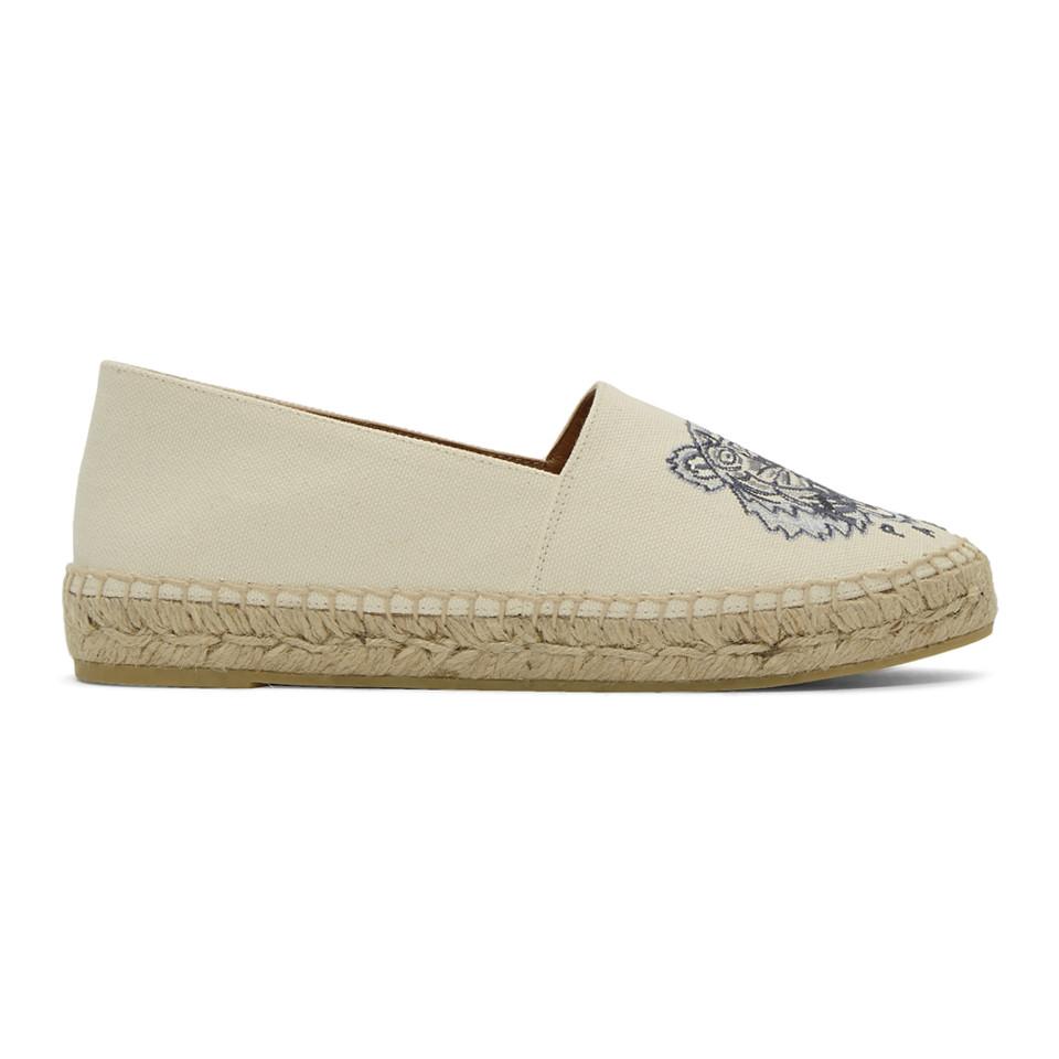 kenzo espadrilles white