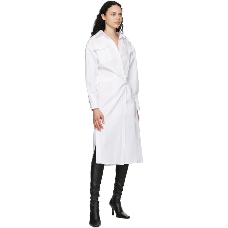 Proenza Schouler White Cotton Poplin Shirt Dress Lyst
