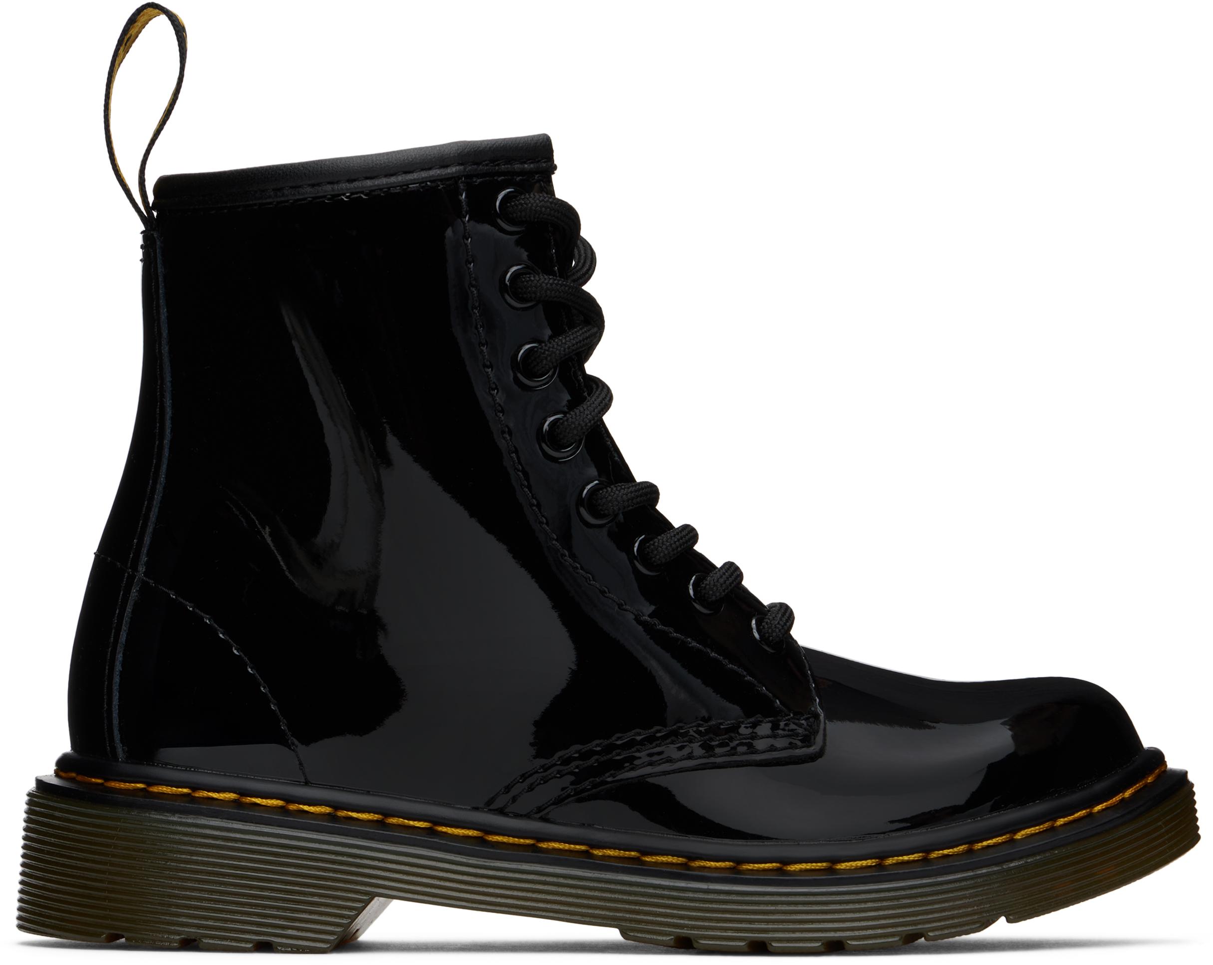 Dr. Martens レディース ジュニア｜ブラック 1460 パテントレザー 