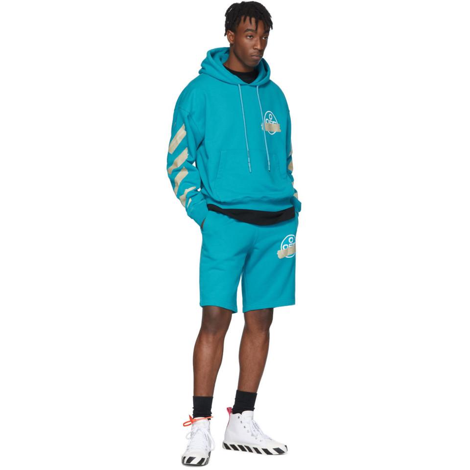 Virgil Abloh Blue Tape Arrows Hoodie 