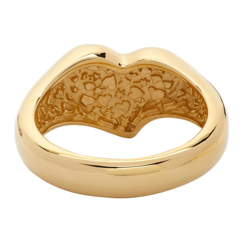 Vivienne Westwood Gold Marybelle Signet Ring in Metallic for