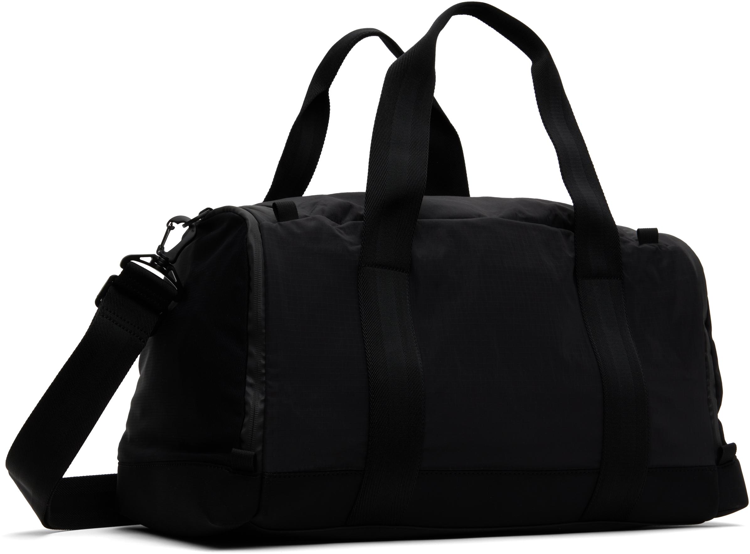 BOSS ボス★ブラック ホールドオール ダッフルバッグ BOSSのブラック グレインレザー ホールドオール ダッフルバッグ