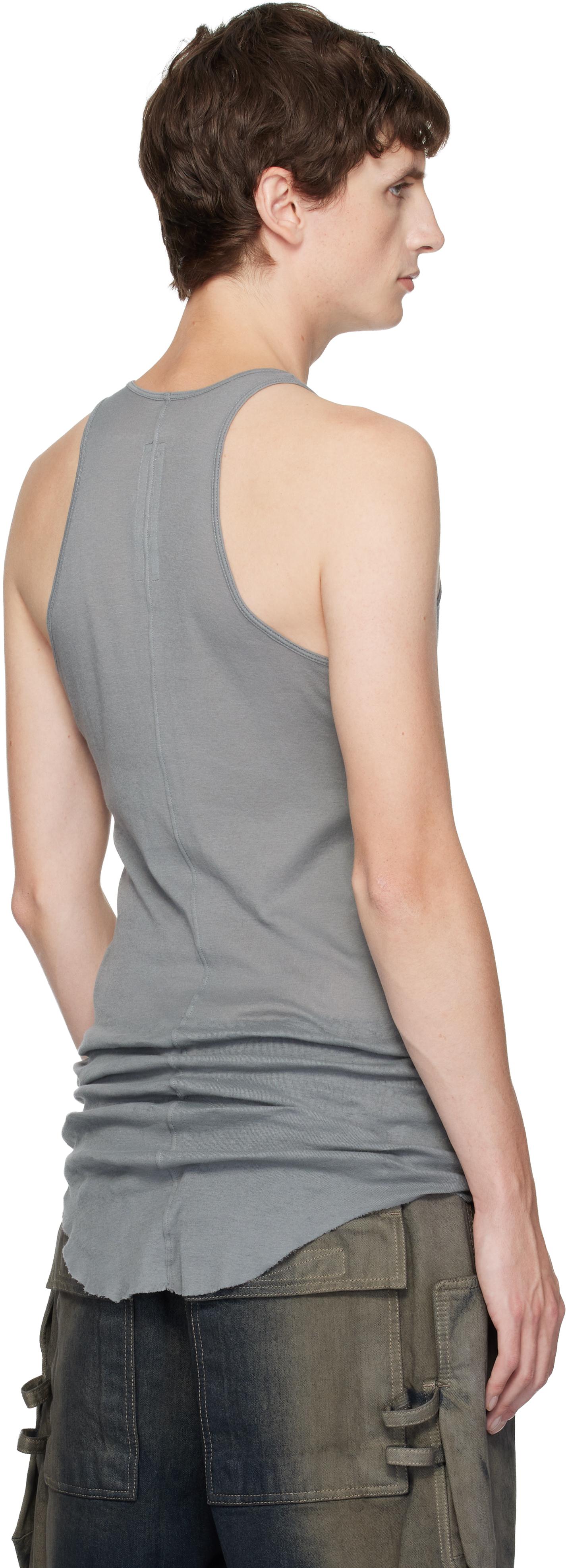 Rick Owens Concordians Basic Rib Tank Top in Black for Men | Lyst