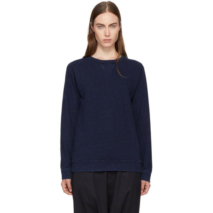 Lyst - Blue Blue Japan Indigo Yarn-dyed Sweatshirt in Blue