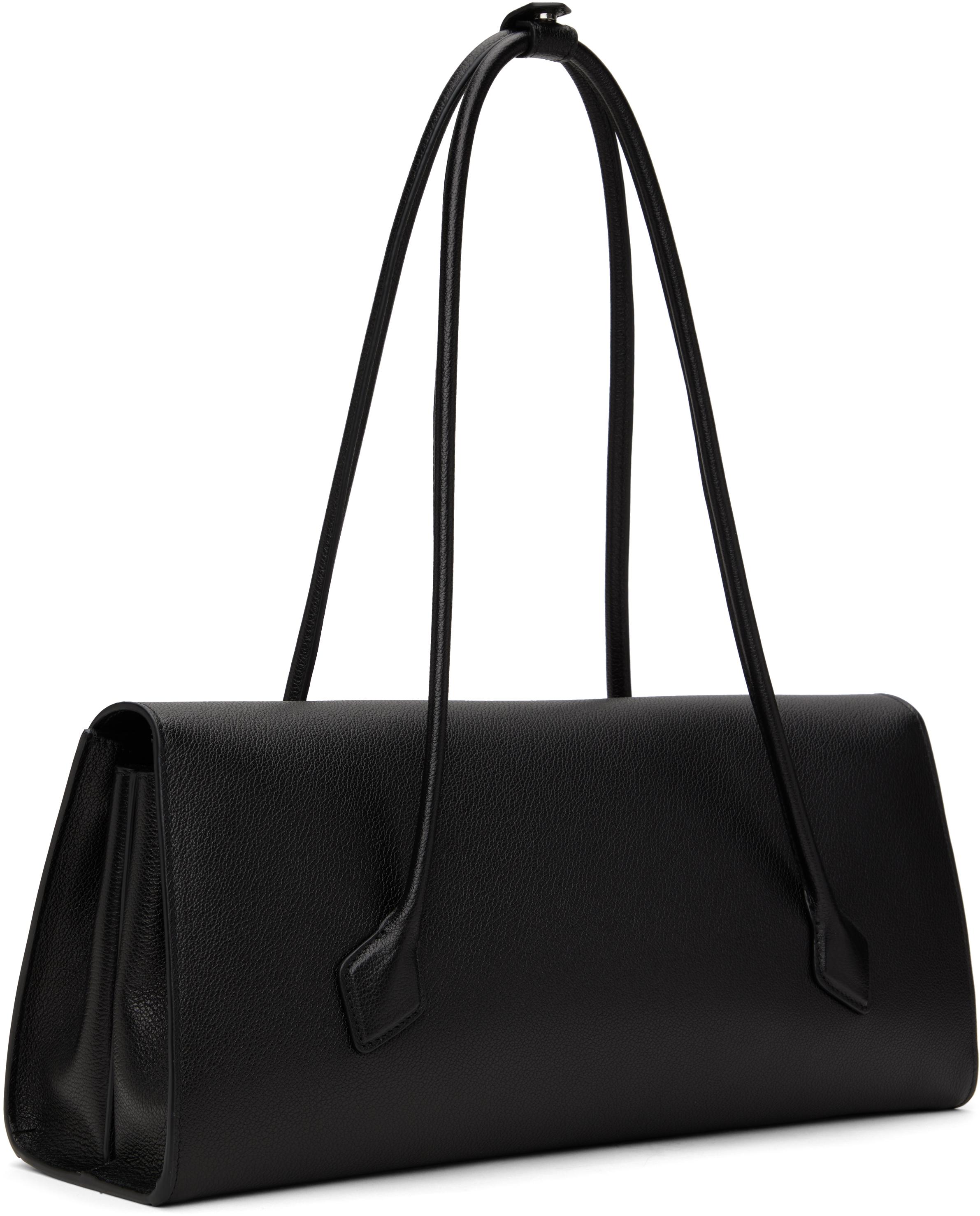 海外希少【Alaia】Le Teckel ブラックフラップ付 トートバッグ ALAÏA BROWN LE TECKEL FLAP TOTE BAG IN LEOPARD HAIRCALF