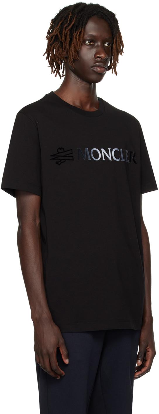 Moncler Gradient Logo T shirt in Black for Men Lyst UK