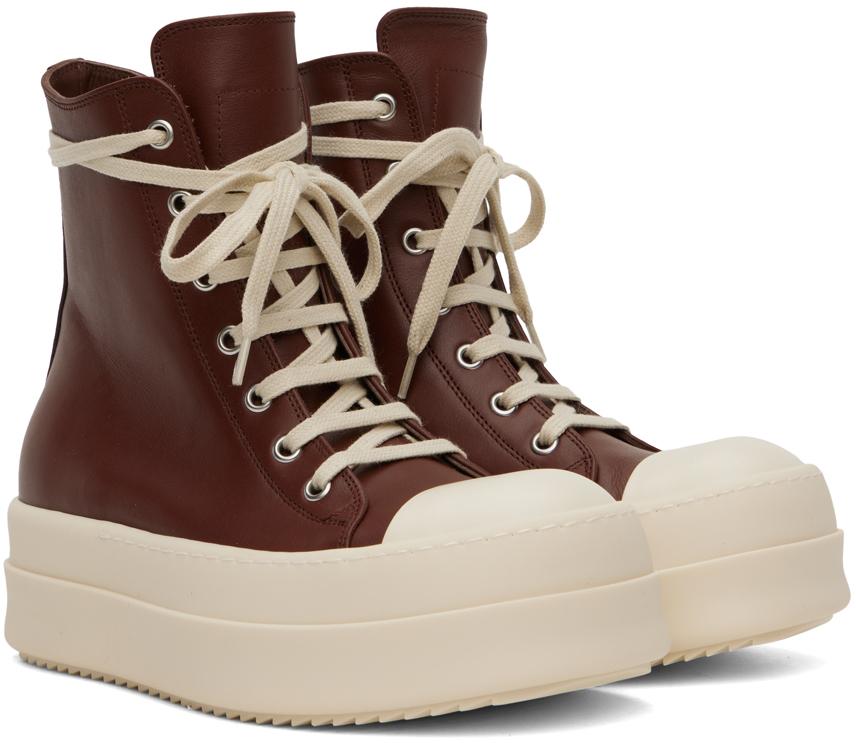 Rick Owens Burgundy Mega Bumper Sneakers in Brown | Lyst Rick Owens Burgundy Mega Bumper Sneakers in Brown | Lyst