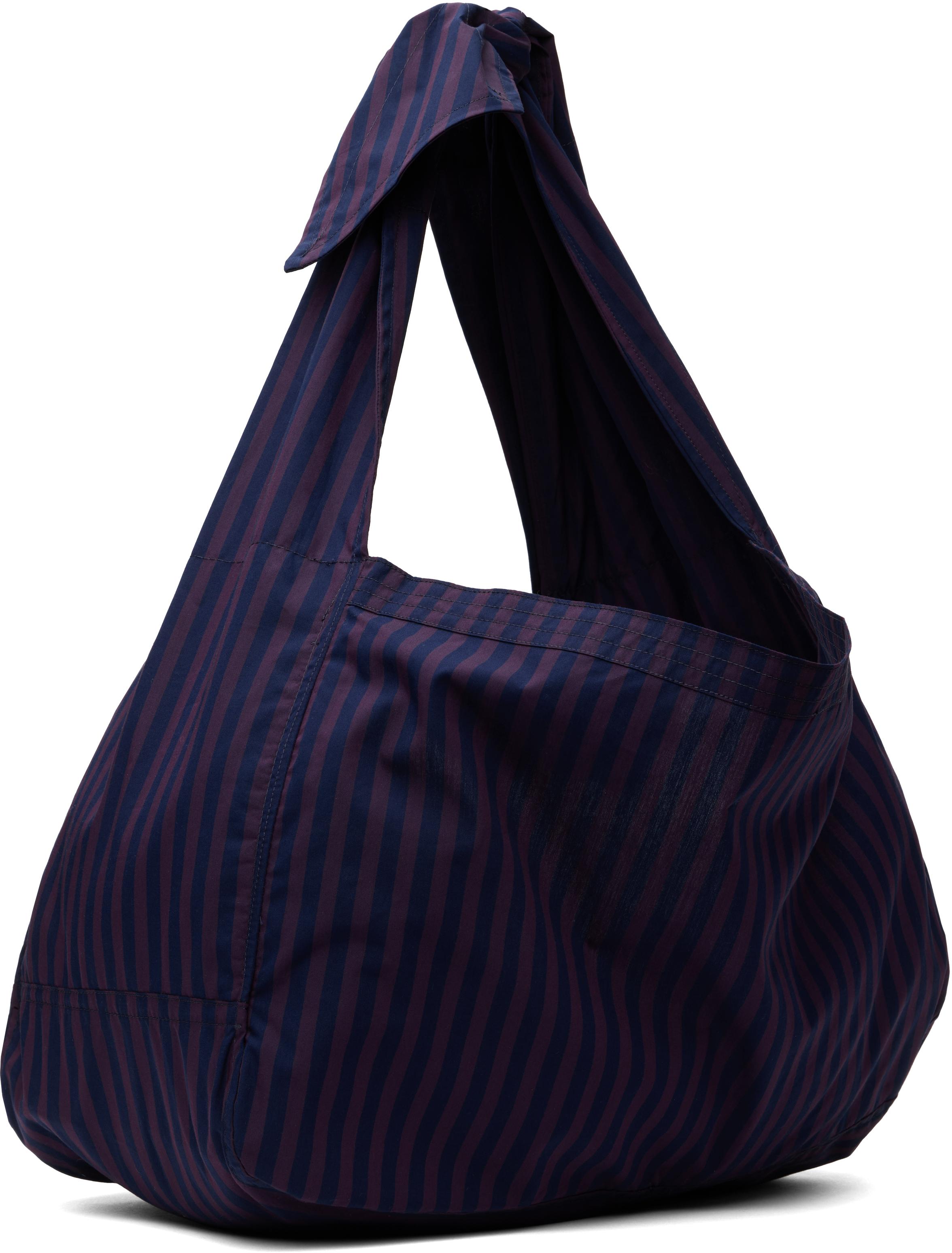 SC103 バッグ SC103のSSENSE 日本限定 ブルー＆ホワイト Cocoon Sac トート