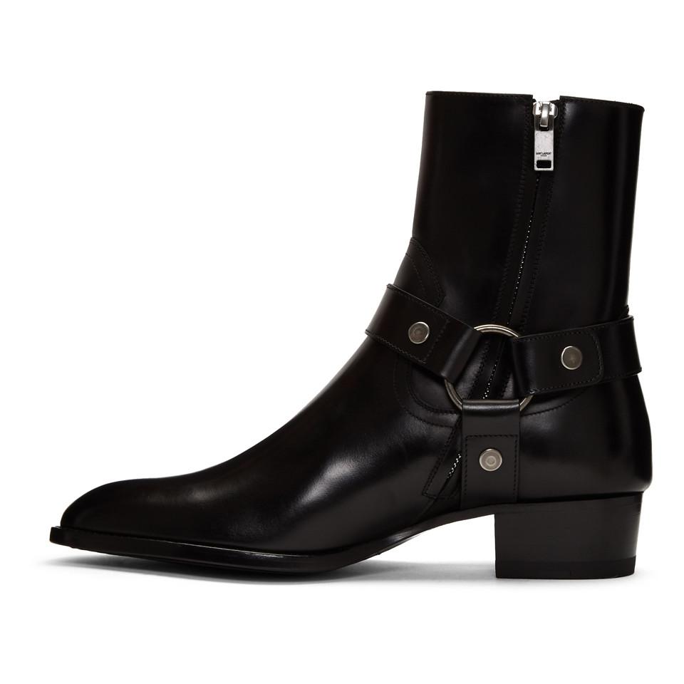 wyatt harness boots in smooth leather
