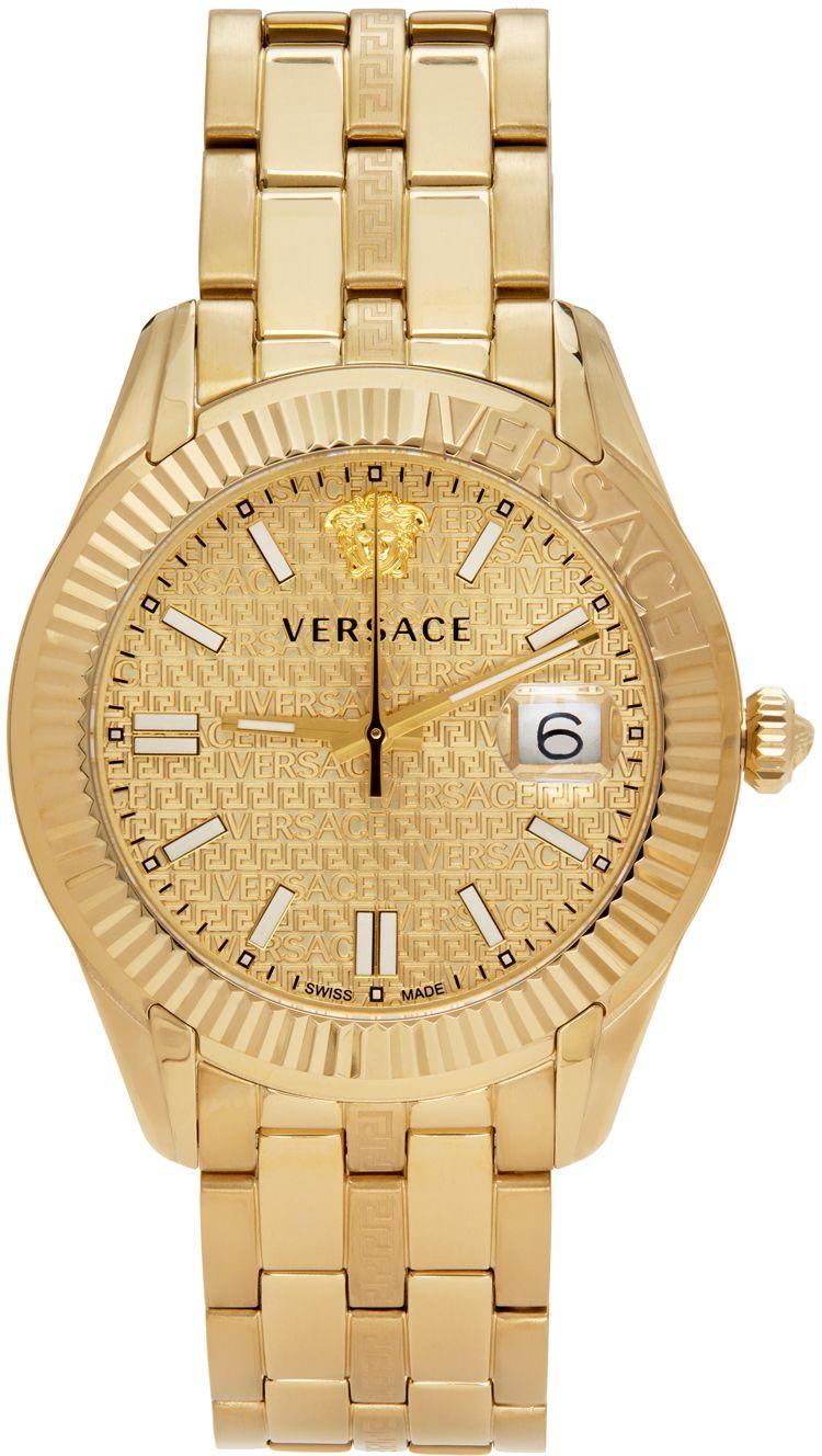 Versace Greca Time Watch in Metallic for Men Lyst