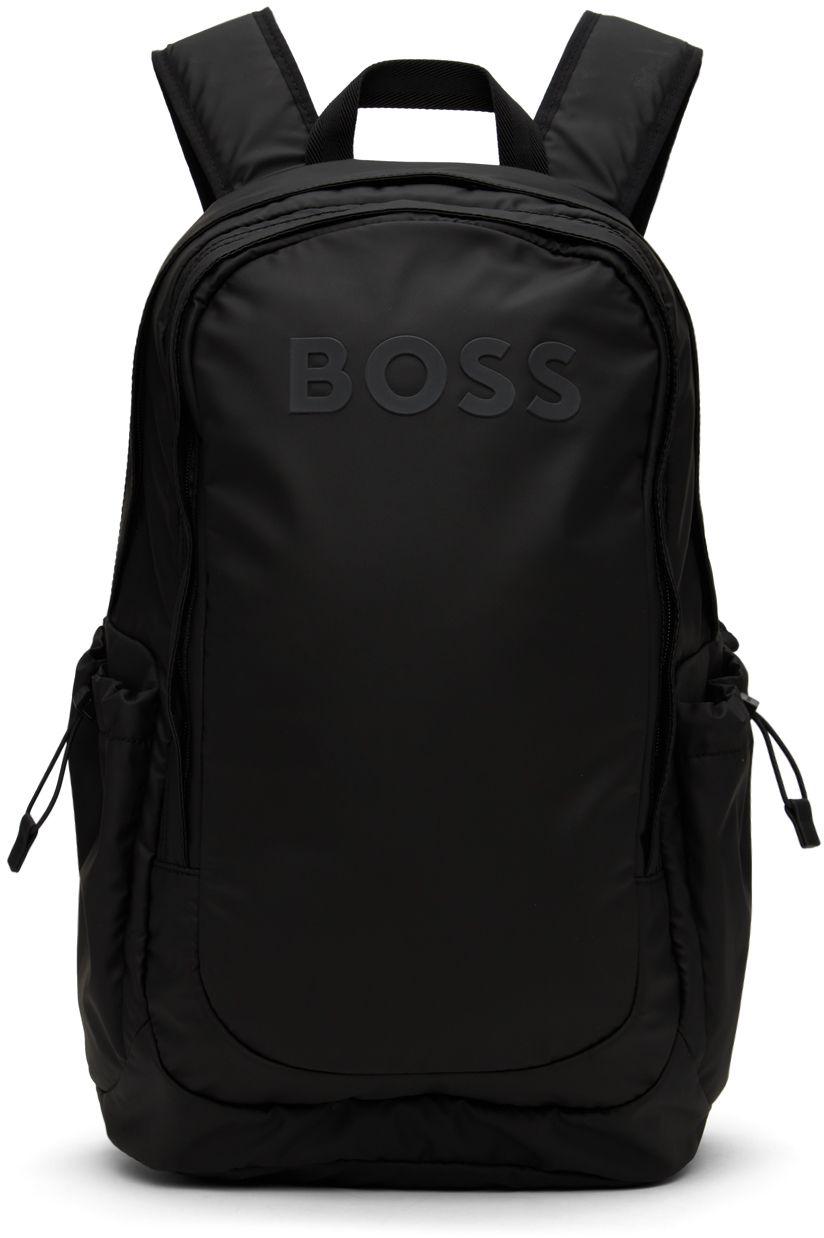 BOSS by HUGO BOSS Black Bonded Backpack for Men | Lyst