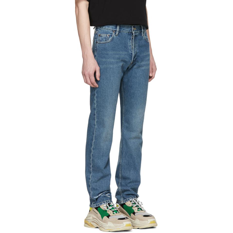Balenciaga Denim Blue Destroyed Hem 5 